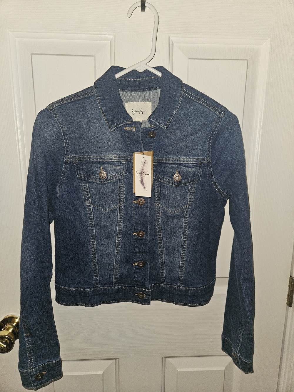 Jessica Simpson Dark Blue Denim Jean Jacket